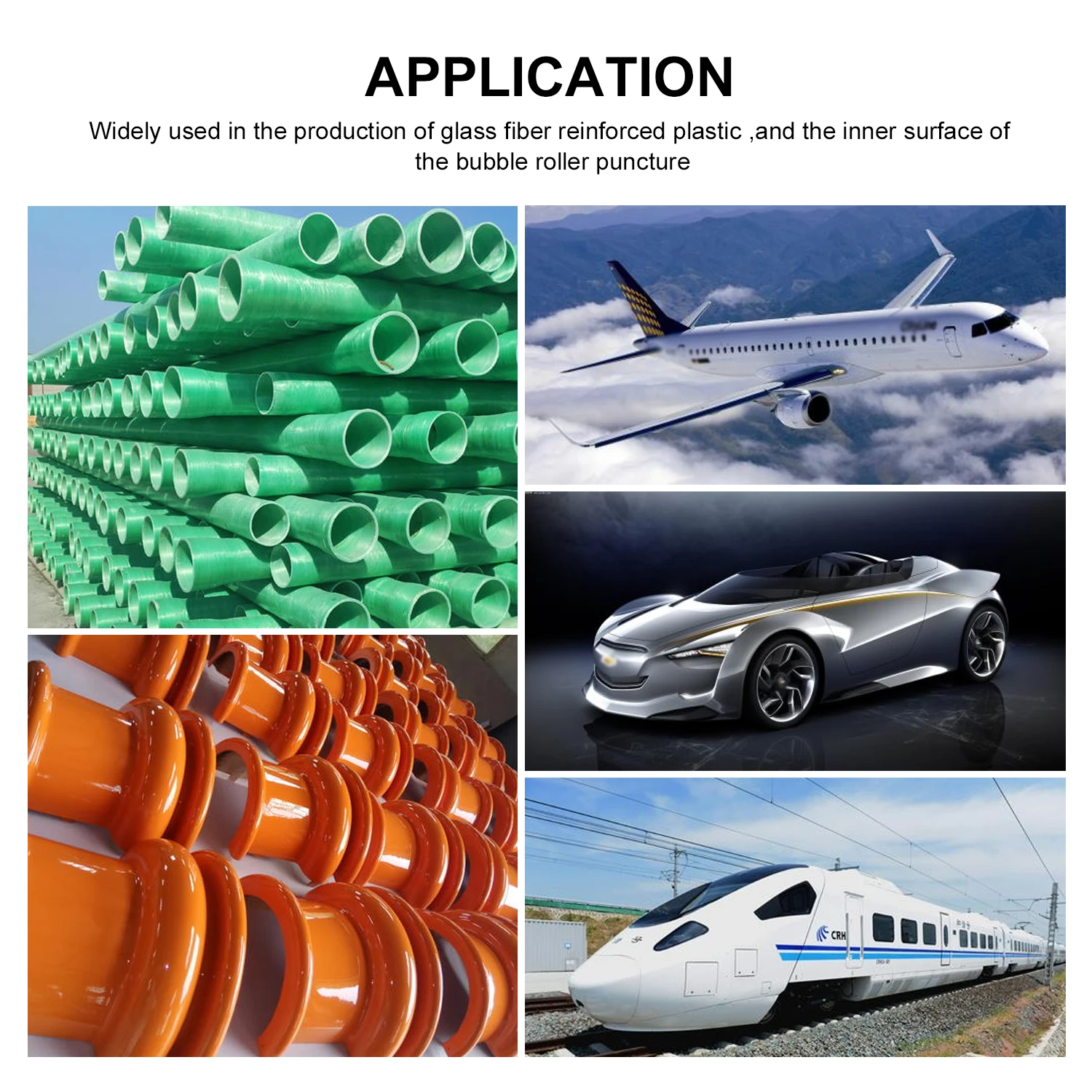 Roller Tools Kit 3pcs Fiberglass Bubble Paddle Tool Laminating Paint Roller Kit For Mold Resin Fiberglass Resin Tub