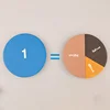 Fractions Math Teaching Tool EVA Round Shape Instrument Kids Montessori Early Educational Math Development School STEM Toy Gifts 5