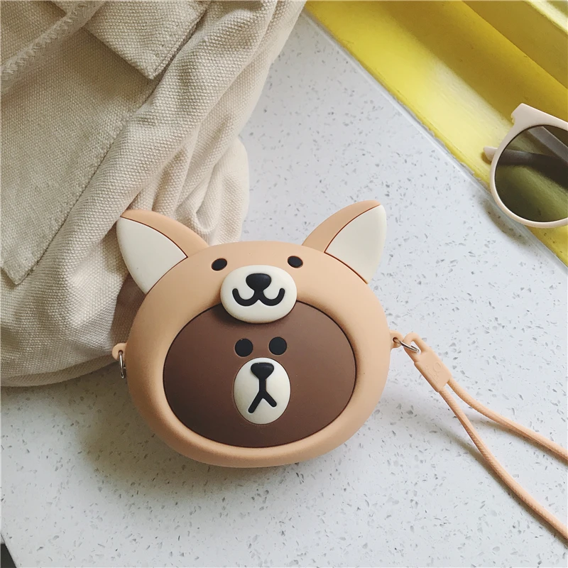 coin purse Мини-молния кредитный держатель для карт наушники держатель для карт маленькая сумка для Airpod чехол для женщин силикагель мультфильм кошелек - Цвет: coin purse