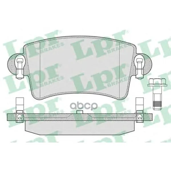 Колодки Тормозные Nissan Interstar/Opel Movano/Renault Master 98- Задние Lpr 05p791 Lpr арт. 05P791