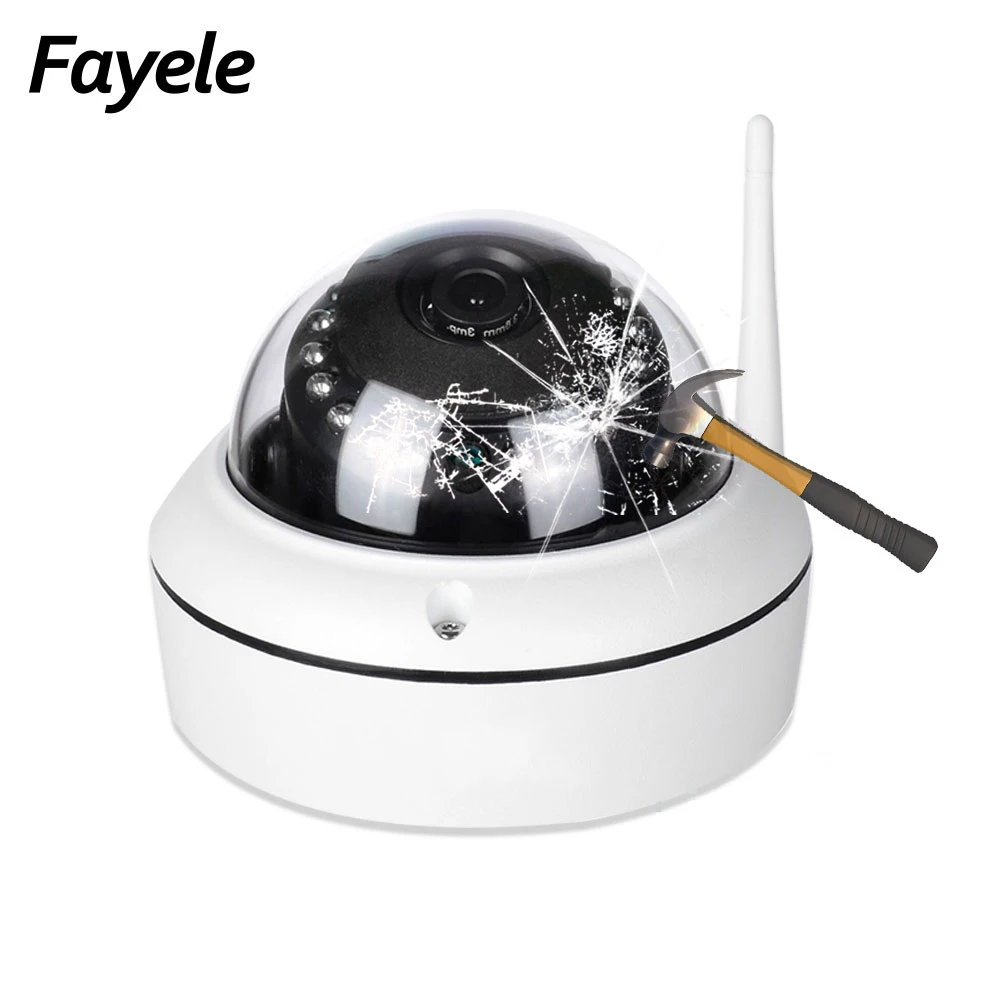 2MP Wireless IP Camera SD Recording Humanoid Detection IR 15M CCTV Vandalproof Dome Audio Video Surveillance WiFi Camhi | Безопасность и
