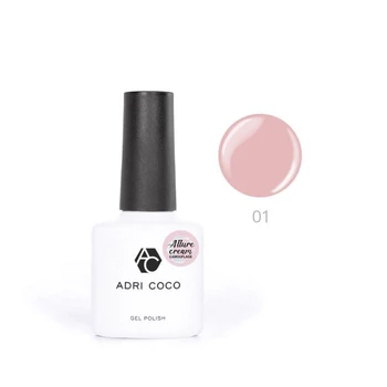 

Gel varnish Adri Coco Allure cream No. 01 camouflage pink, 8 ml 4734605
