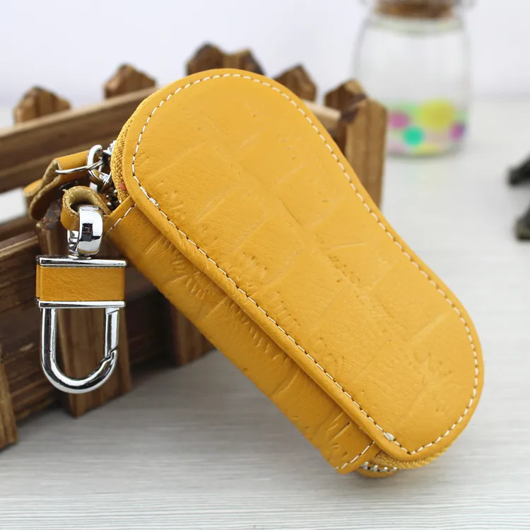 

Leather Key Bag Fashion Mini Cute for Door Use Key Bag Multi-functional for Both Men And Women Key Leather Case