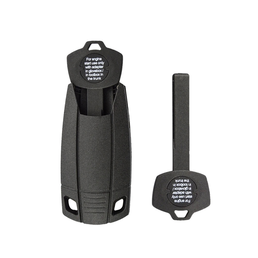Plastic EMERGENCY KEY FOB CASE WITH HU92 BLADE SHELL For BMW 1 3 5 Z Series X5 X6 E93 E92 E60 No Chip Replacement Cover key case