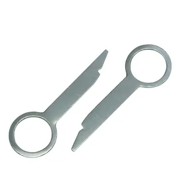

2 Pcs Car Host Audio Disassembly Key Tool Metal Auto Repair Parts Easy To Disassemble Car Radio Unlock Key