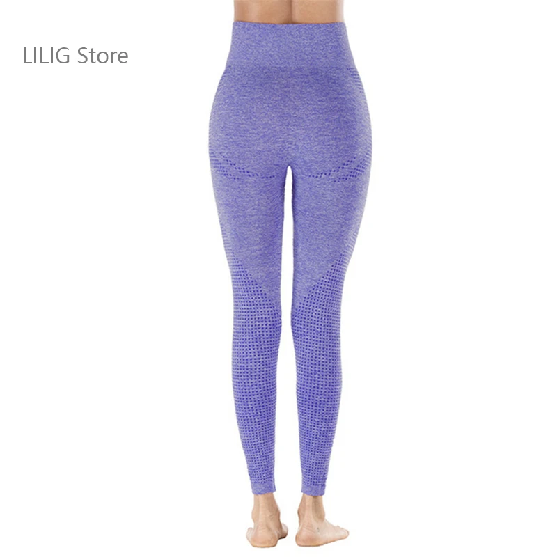 5 Royal blue Новые быстросохнущие спортивные Леггинсы с высокой талией, Бесшовные штаны, быстросохнущие леггинсы для фитнеса с высокой талией - Цвет: 5 Royal blue