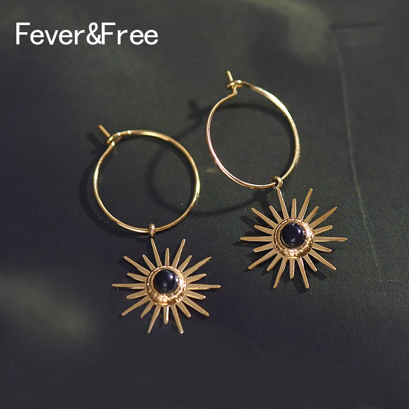 Fever & Free высококачественные женские серьги из нержавеющей стали винтажные