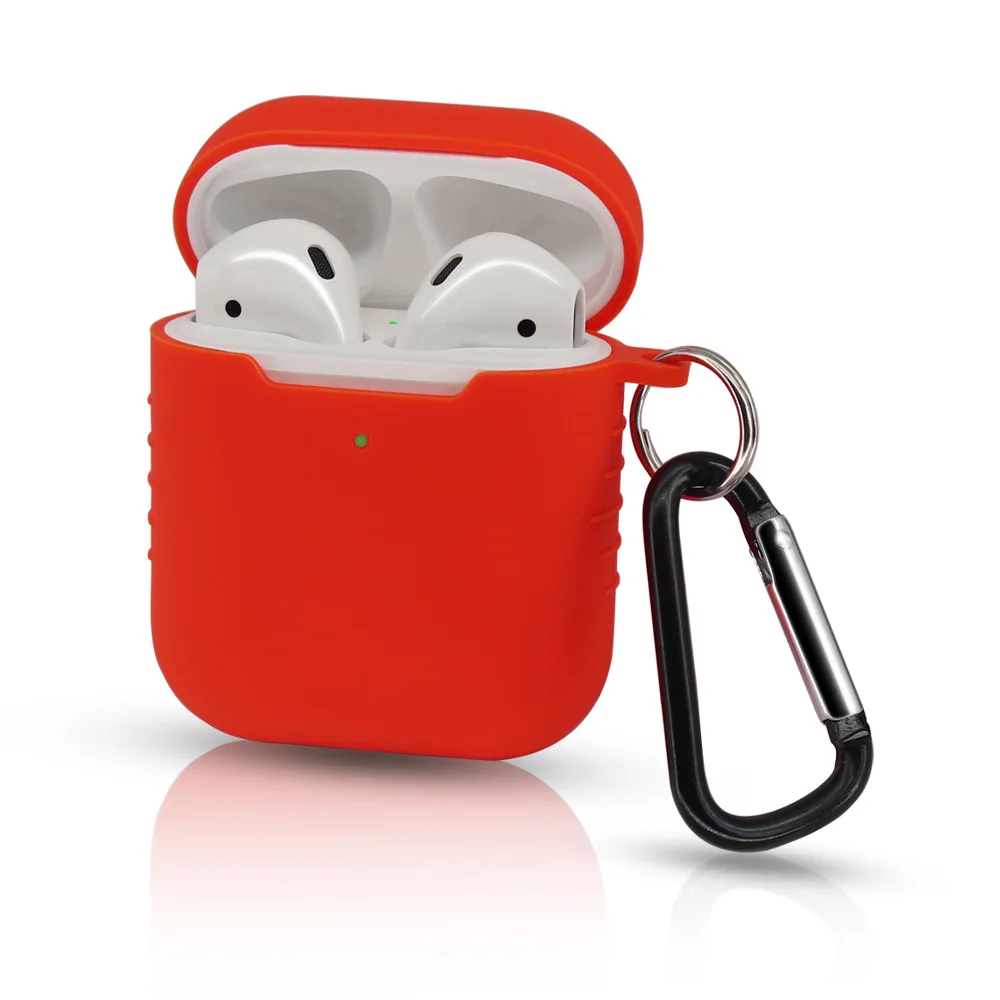 red Силиконовый чехол для наушников для Airpods, чехол для трансформеров, 3D мультяшный чехол, защитный кожаный чехол для AppleAirpods для Earpods, чехол - Color: red