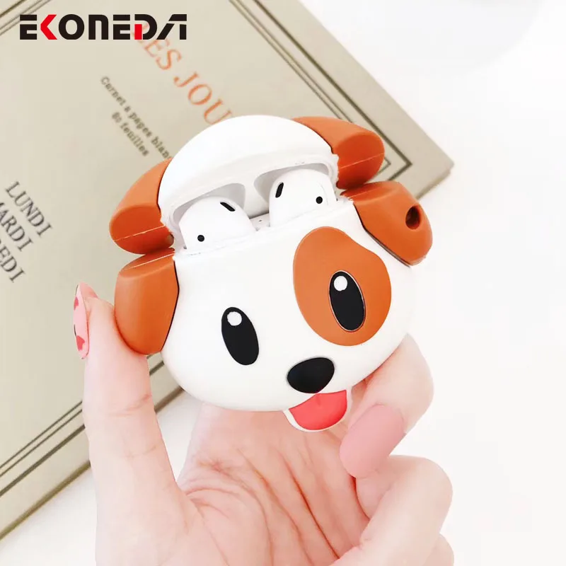 Защитный чехол EKONEDA для Airpods силиконовый с милыми животными Airpods|Аксессуары