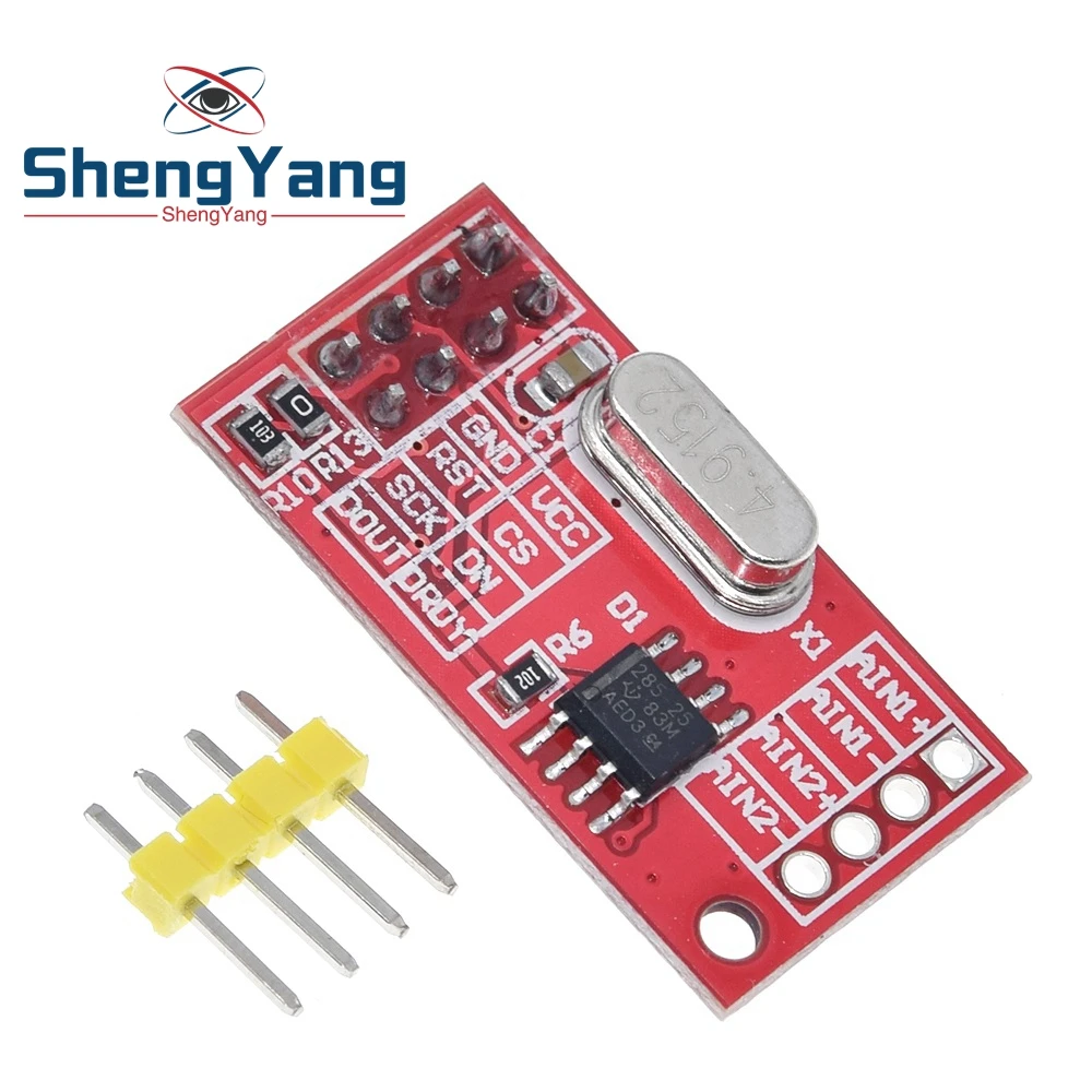 ShengYang AD7705 Dual 16 bit ADC data acquisition module programmable input gain SPI interface | Электронные компоненты и