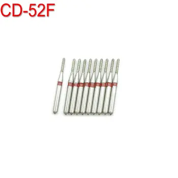 

10pcs Dental Diamond Burs Drill Dental Burs Dia-burs for High Speed Handpiecess Fine Dentist Tools CD-52F