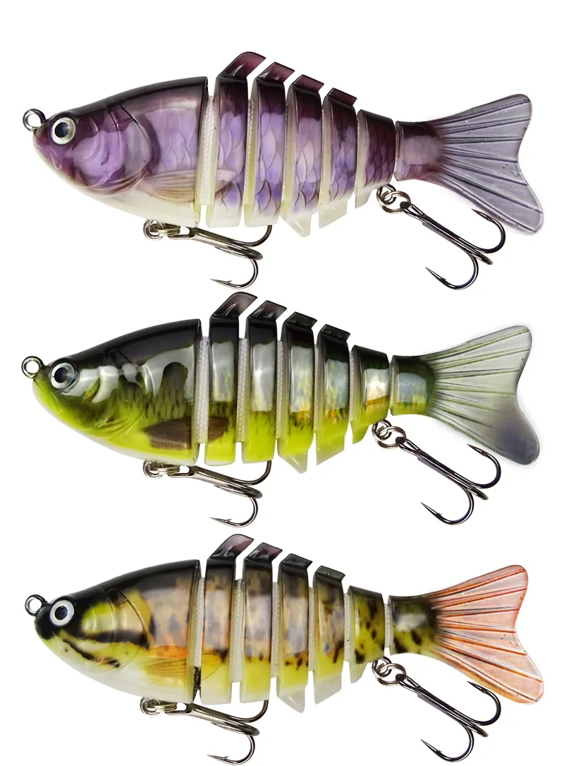 

1 pcs Fishing wobbler Lifelike 7 Segment Swimbait Crankbait Hard Bait Slow 10cm 15.5g Isca Artificial Lures Fishing Tackle