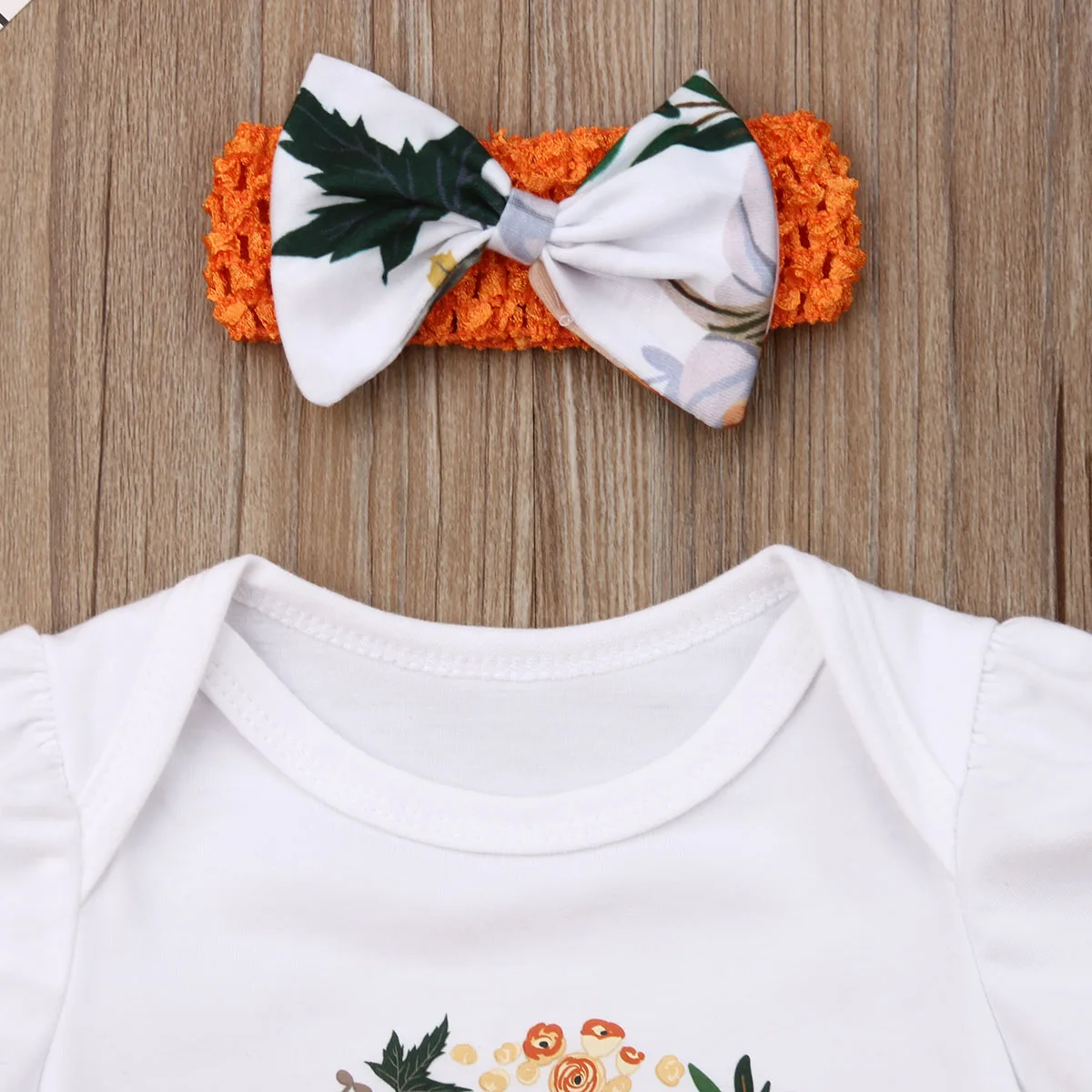 Emmababy одежда для маленьких девочек на Хеллоуин детское Тюлевое платье-пачка повязка на голову костюм с принтом тыквы