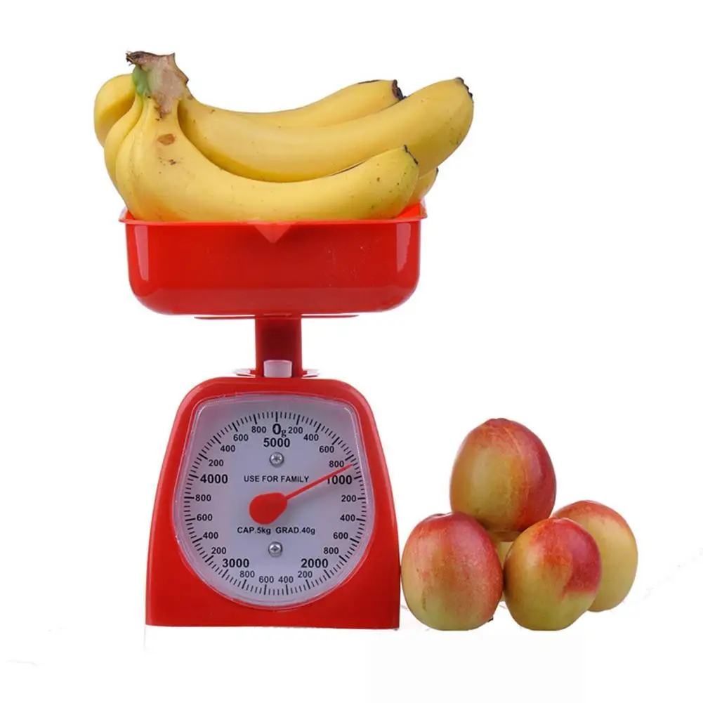 3/5kg Mechanical Kitchen Detachable Tray Vegetable Dial Accurate Cooking Weighing Kitchen Scales