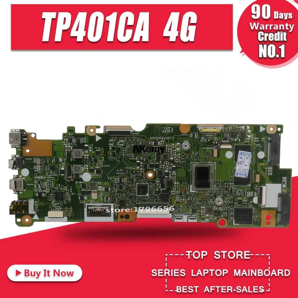 TP401CA материнская плата для Asus VivoBook Flip 14 TP401C TP401CA материнская плата для ноутбука M3-7Y30 процессор 4 Гб ОЗУ 128 г SSD