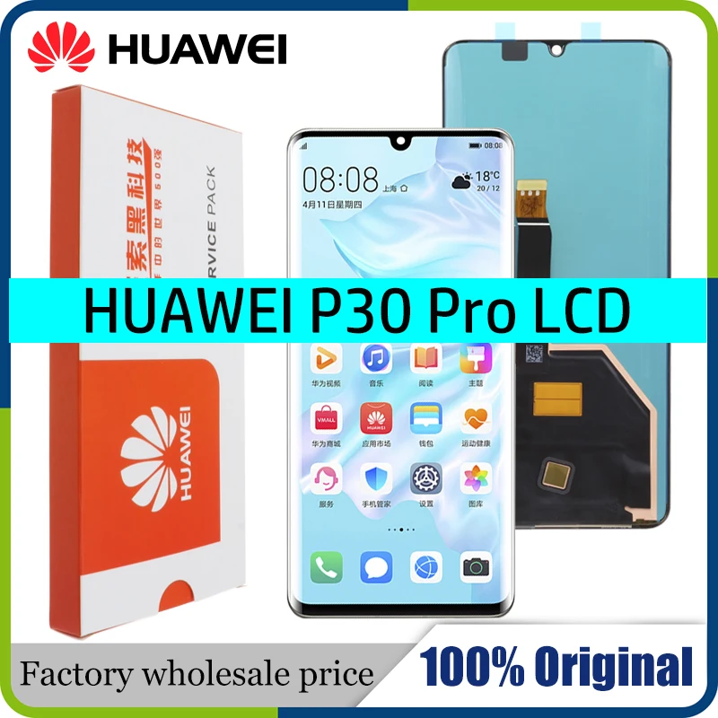 100% Новый оригинальный ЖК-дисплей для huawei P30 Pro lcd сенсорный экран дигитайзер