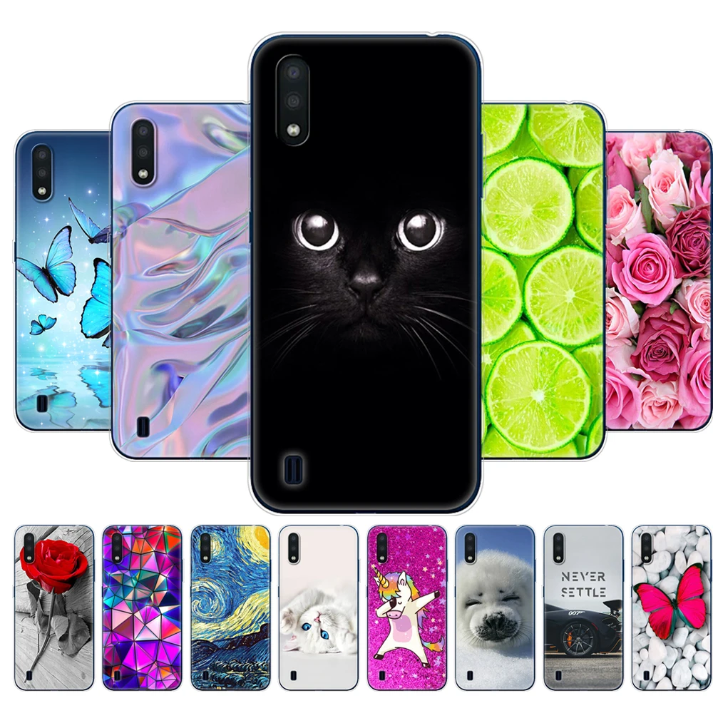 Fundas de silicona suave para Samsung M01, protector de Tpu de 5,7 pulgadas para Samsung Galaxy M01 M 01 SM-M015FZBDSER m015