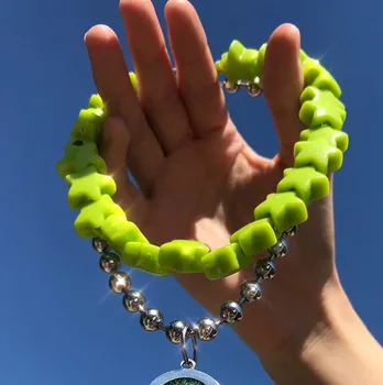 

New Colors Fashion Stars Choker Necklaces for Women Punk Resin Strand Side Chain Bohemian Female Party Statement Jewelry