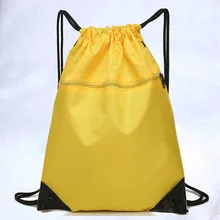 Свежий и легкий нейлоновый Канат шнурок мешок модный шнурок спортивная сумка на заказ простой Твердый Цветной ремешок рот рюкзак