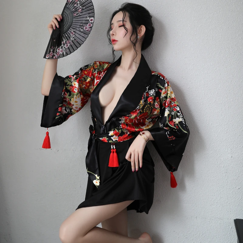 Japanese Kimono Traditional Geisha Costume Women Sexy Dress Japan Kimono Women Haori Yukata Cosplay Japanese Dress FF2396