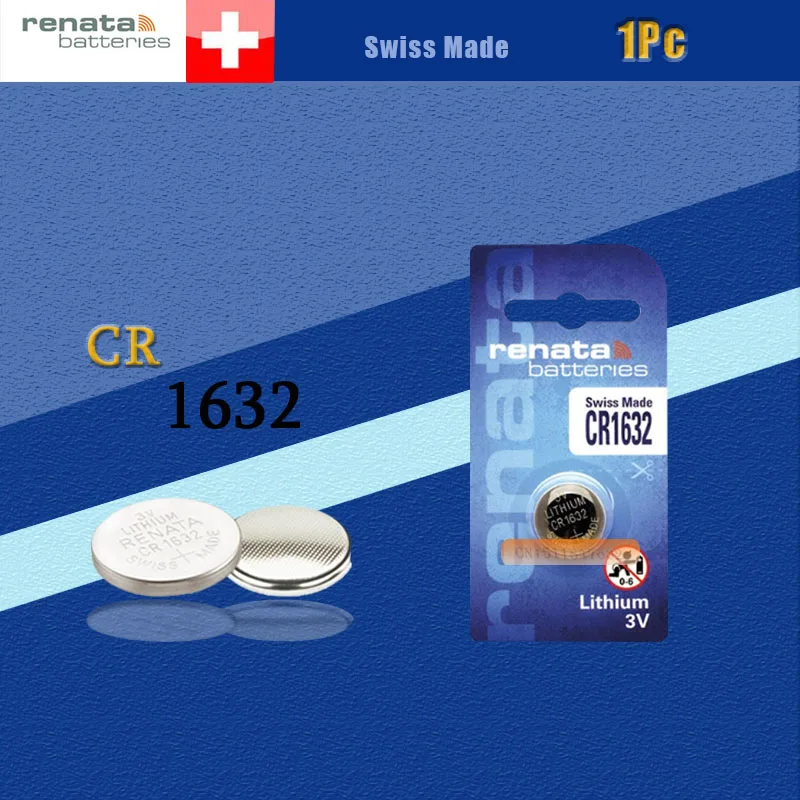 Рената литий Батарея CR1632 3V% 100 бренд renata 1632 Батарея