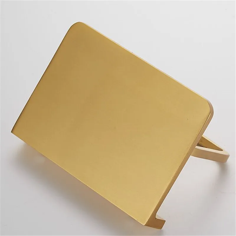 Bathroom Paper Holders Brushed Gold Tissue Roll Rack Wall Mounted Nail Punched Bath Hardware Bathroom Accessories Free Shipping