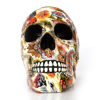 

2019 new pattern human skull desktop ornaments bar water transfer crafts Halloween elements desktop ornaments Halloween gifts