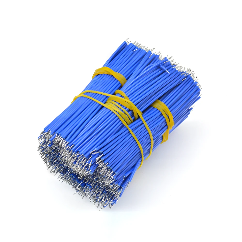 100 шт. UL1007 провод 24AWG 1,4 мм ПВХ электронный 8 см/10 см/15 см/20 см кабель UL сертификация многофункциональные инструменты линия 300 в - Цвет: Синий