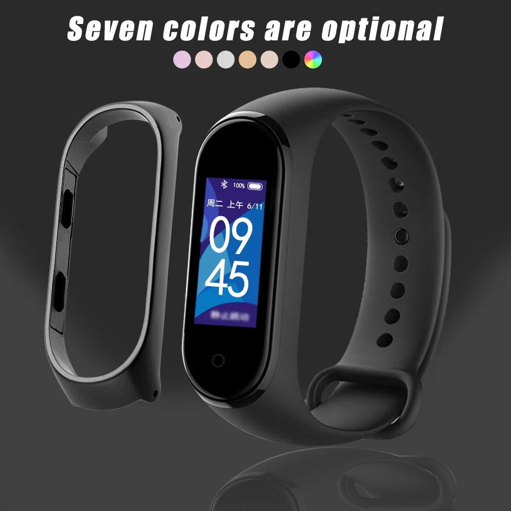 Металлическая защитная рамка аксессуары для часов чехол Xiaomi Mi Band 3 4 корпус из