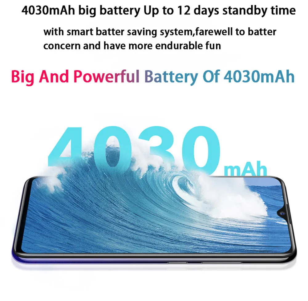 Vivo U1 6,2 дюймовый экран 3g ram 64G rom Восьмиядерный Android 8,1 4030mAh Большая батарея распознавание лица и отпечатков пальцев двойная камера смартфон