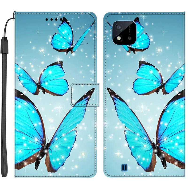 cute samsung phone case Flip Leather Case For Samsung Galaxy Note 20 3 4 5 8 9 10 Pro Plus Lite S20 FE Painted Phone Wallet Stand Book Cover Card Holder silicone case samsung