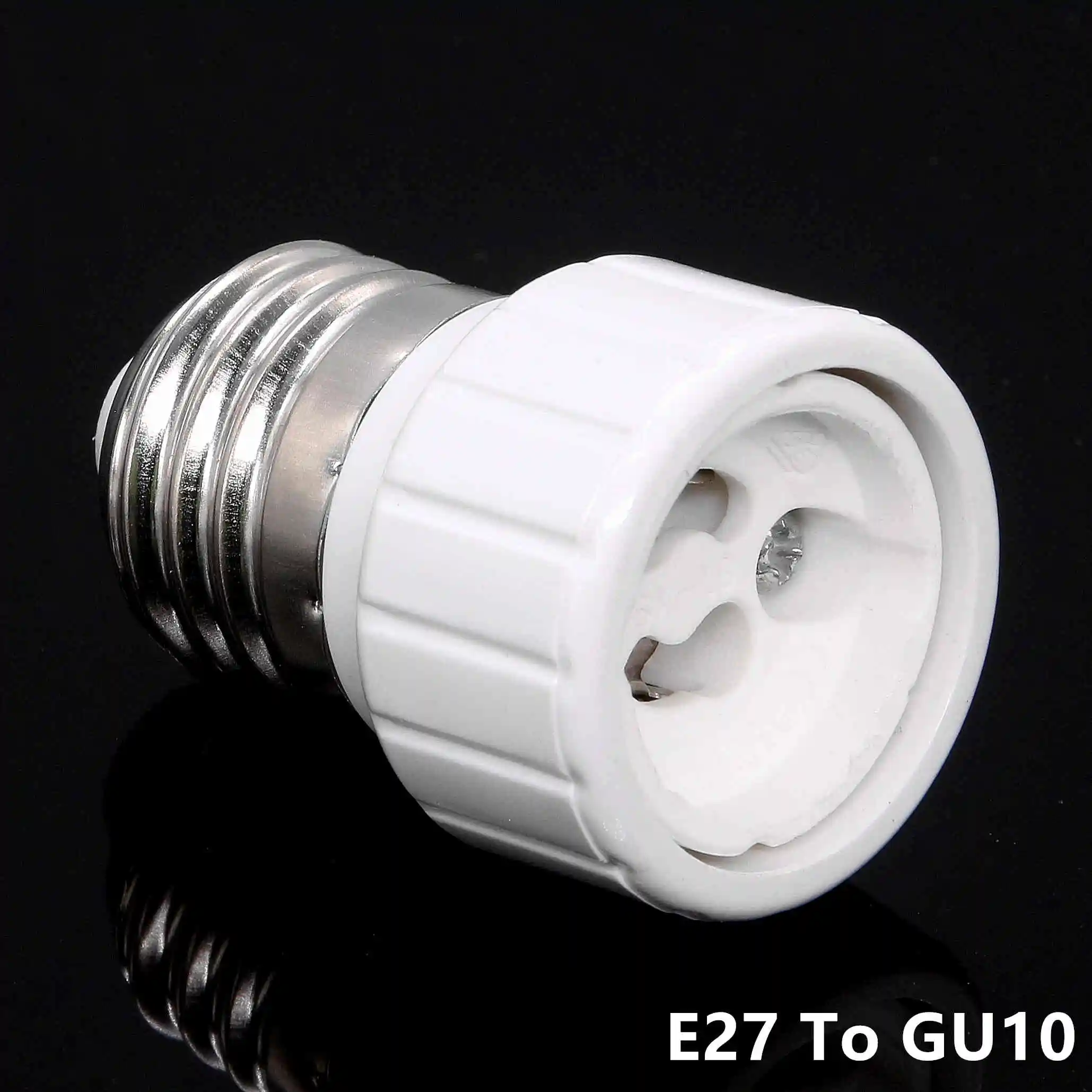 1x конвертер E27 E14 MR16 GU10 G9 светодиодный адаптер для ламп высокое качество материал огнеупорный разъем адаптер держатель лампы - Испускаемый цвет: E27 To GU10