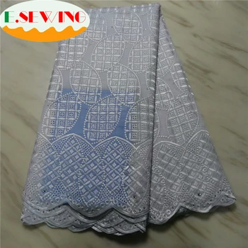 

African Cotton Swiss Voile Laces In Switzerland African Dry Cotton Lace Fabric Nigerian Man Voile Lace 5Yards 083034