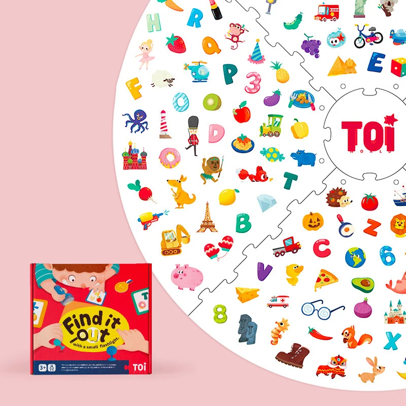 Toi Настольная игра фонарик найти сокровища исследовать диких животных для детей 3