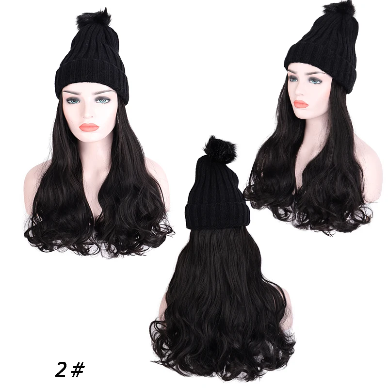 Новый длинный кудрявый парик с эластичными осенними и зимними вязаными