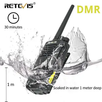

Retevis RT50 Walkie Talkie 10W DMR Radio Stations IP67 Waterproof Portable Walkie-Talkie UHF Radio Stations VOX Transceiver