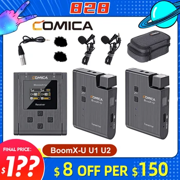 

Comica BoomX-U U2 U1 Broadcasting Multi-Functional Mini UHF Wireless Microphone Dual Transmitters Triggered by One Receiver