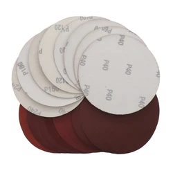 Disques de ponçage en oxyde d'aluminium, 5 pouces, 125MM, papier de verre sec, boucle à crochet 60 à 2000 grains pour pierre, meubles et bois, 10 pièces, nouveauté 2020 