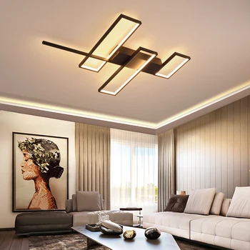 

VEIHAO Modern LED Ceiling Chandelier Fixtures for Living Room Bedroom Dining Room study 110v 220v Chandelier Lighting Home Lamp