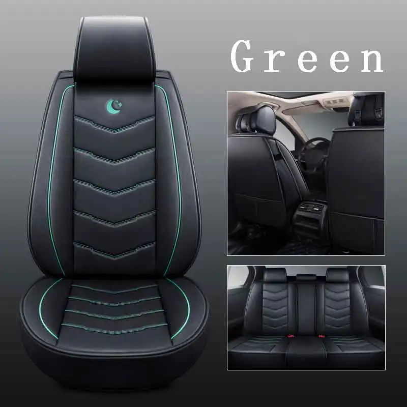 Чехол для сидения автомобиля Авто Чехлы аксессуары для ford gentra lacetti lanos fiesta Sedan, edge everest ranger ecosport проводник - Название цвета: Green