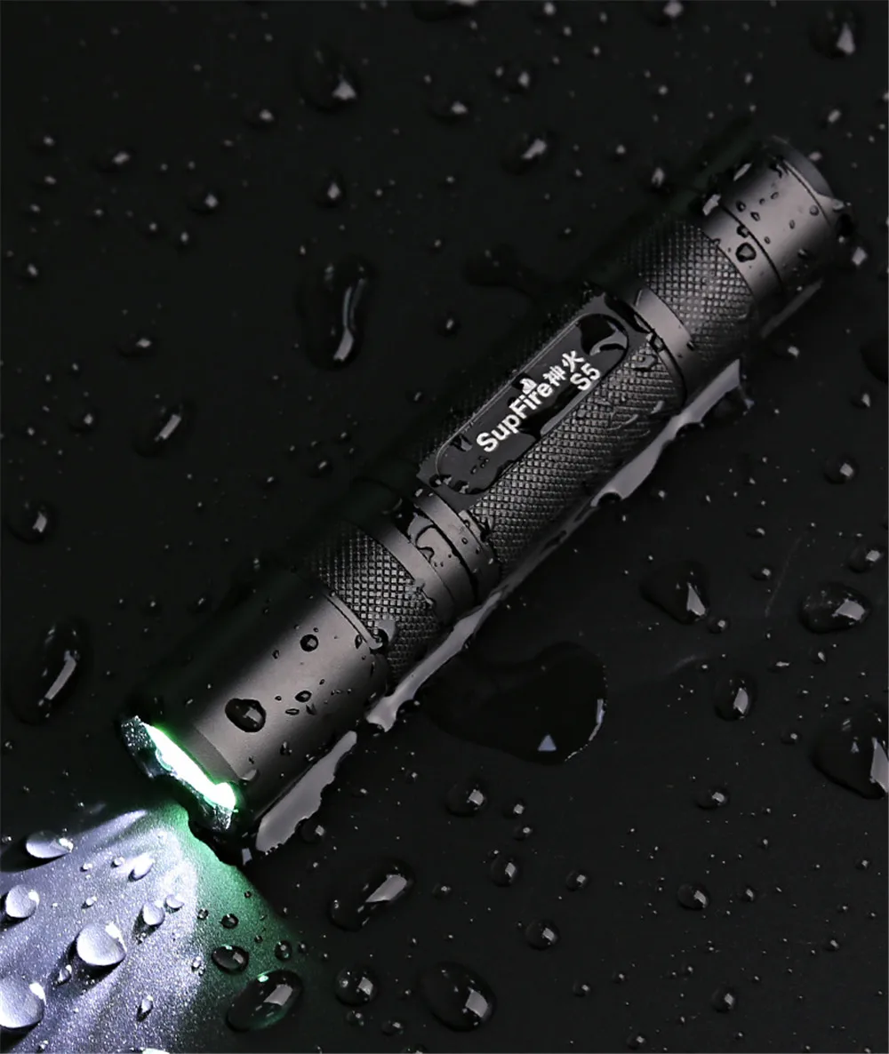 Светодиодный светильник-вспышка SupFire, мини-фонарь, ручка, светильник-вспышка 1000lm 18650, светильник-вспышка S5 для Sofirn Convoy S2 S9 O, светильник Nitecore Linterna