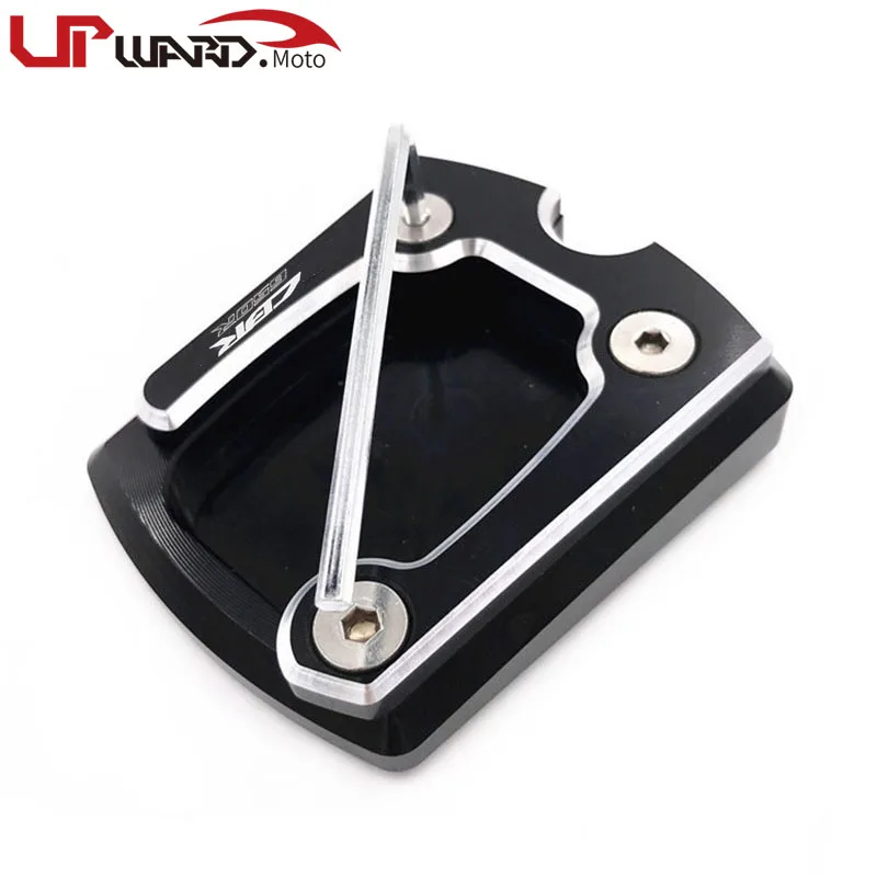 CBR650 Black Для HONDA CBR650R CBR650 R CB650R CB650 R CNC алюминиевая мотоциклетная боковая подставка, увеличивающая пластина, выдвижная подставка - Цвет: CBR650 Black