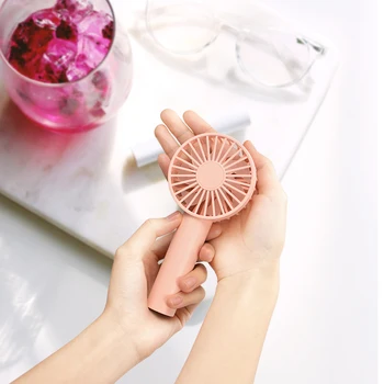 

Mini Aromatherapy Fan Mute USB Rechargeable Fan Personality Portable Student Desktop Handheld Pocket Small Fan