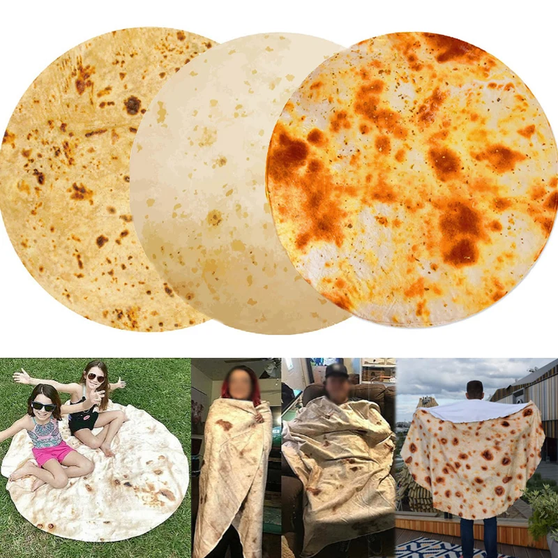 Popular For Bed High Quality 1PC Plush Bedspreads Corn Tortilla Bedding Fleece Flannel Blanket