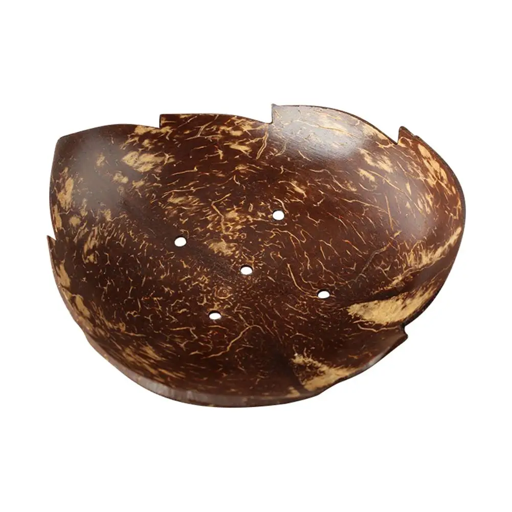 Coconut Shell Soap Box Bathroom Drain Rack Small Jewelry Storage Container Creative Soap Holder Household Storage Rack Organizer