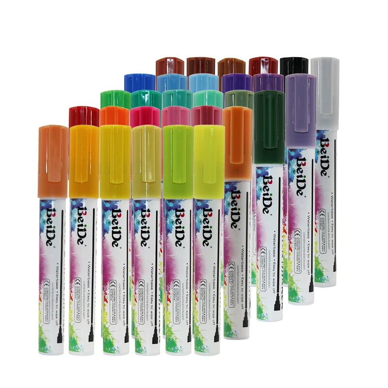 

Liquid Chalk Marker, 30 PCS/Set, Nice Even Flow, Vibrant Colors, Easy Clean Up