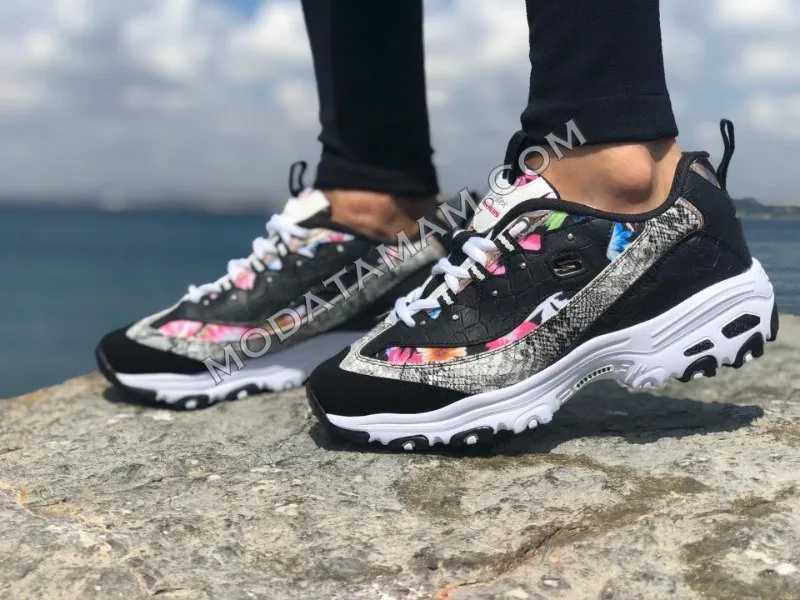 Черный Skechers - Цвет: Черный