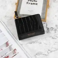 Mały portfel damski wzór krokodyla na zamek błyskawiczny portmonetki luksusowy projektant portfel z saszetką na karty damskie worki na pieniądze torebki 6