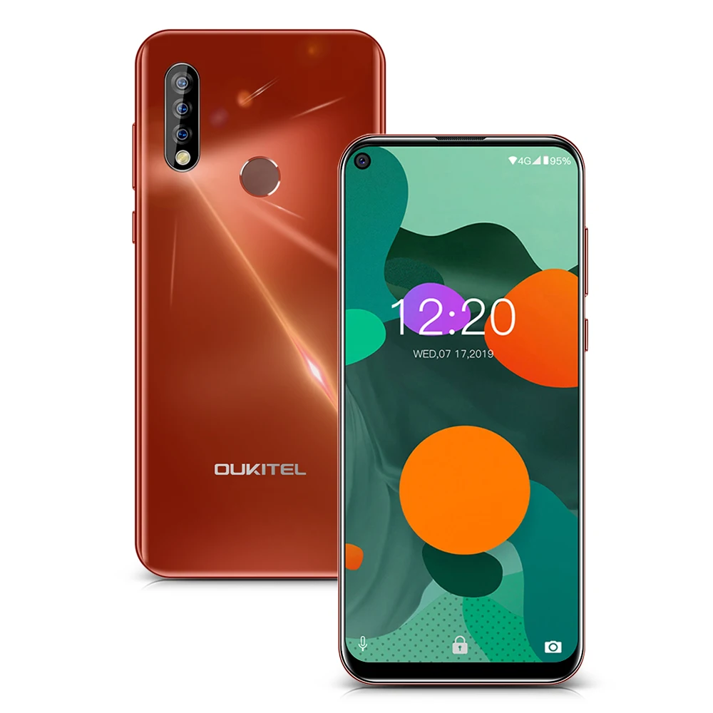 4G Смартфон OUKITEL C17 Pro, 6,35 дюймов, четыре ядра, Cortex A53, 2,0 ГГц, 4 Гб ОЗУ, 64 Гб ПЗУ, тройная 13 МП+ 5 Мп задняя камера, мобильный телефон - Цвет: Orange