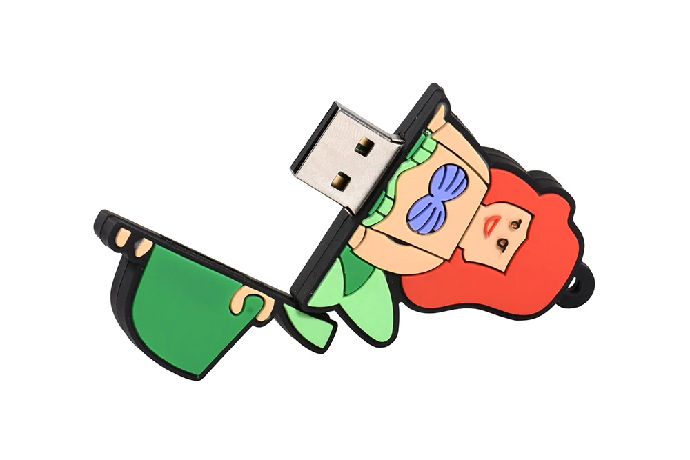 JASTER USB 2,0 Мультфильм Русалка Dumbo USB флэш-накопитель 4 ГБ 8 ГБ 16 ГБ 32 ГБ 64 Гб 128 ГБ Флешка Карта Памяти Рождественский подарок